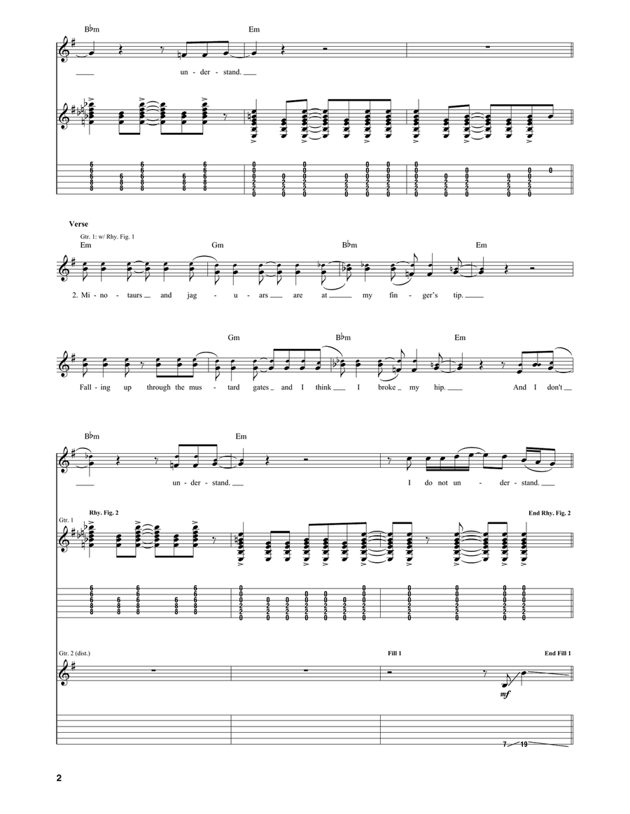 Bag Of Grins Bag Of Grins Guitar Tablature scores gallery preview page 2