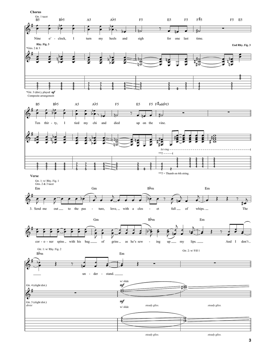 Bag Of Grins Bag Of Grins Guitar Tablature scores gallery preview page 3
