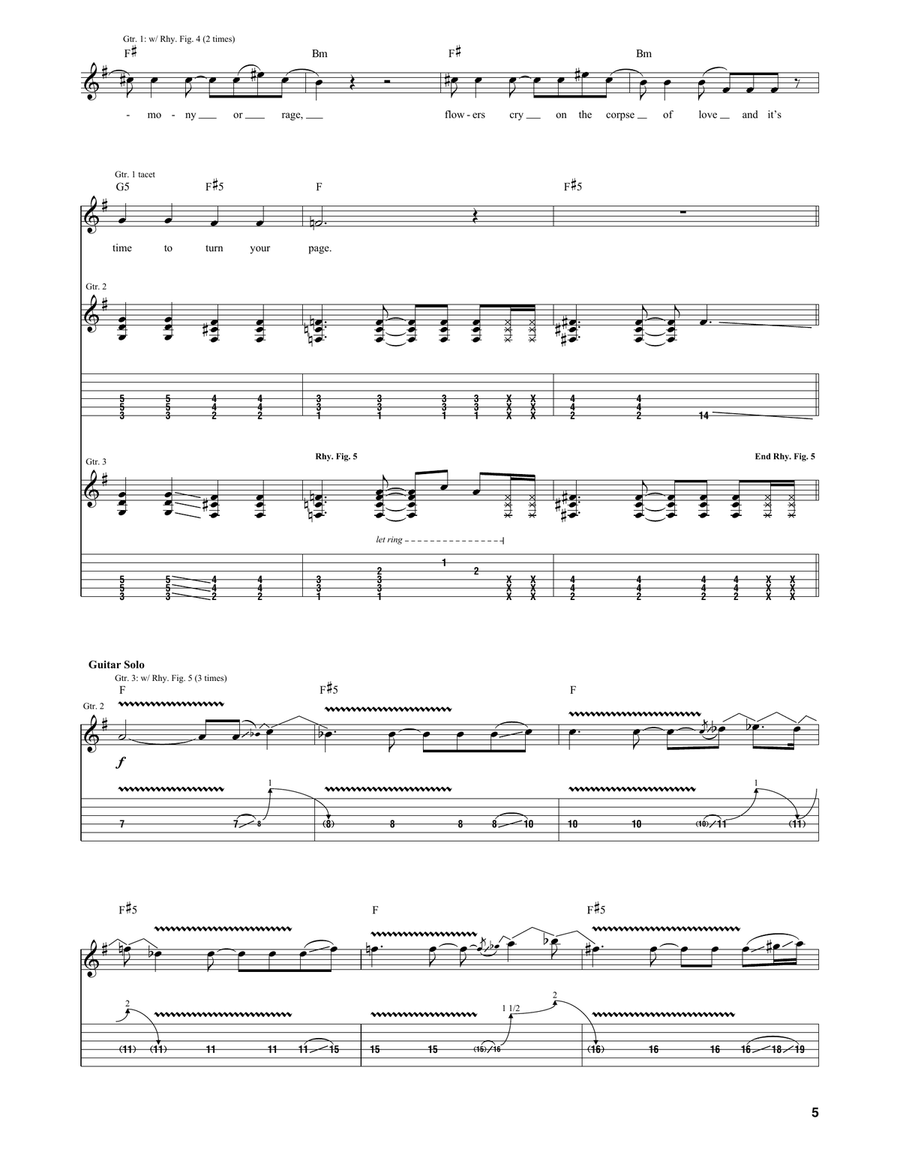 Bag Of Grins Bag Of Grins Guitar Tablature scores gallery preview page 5