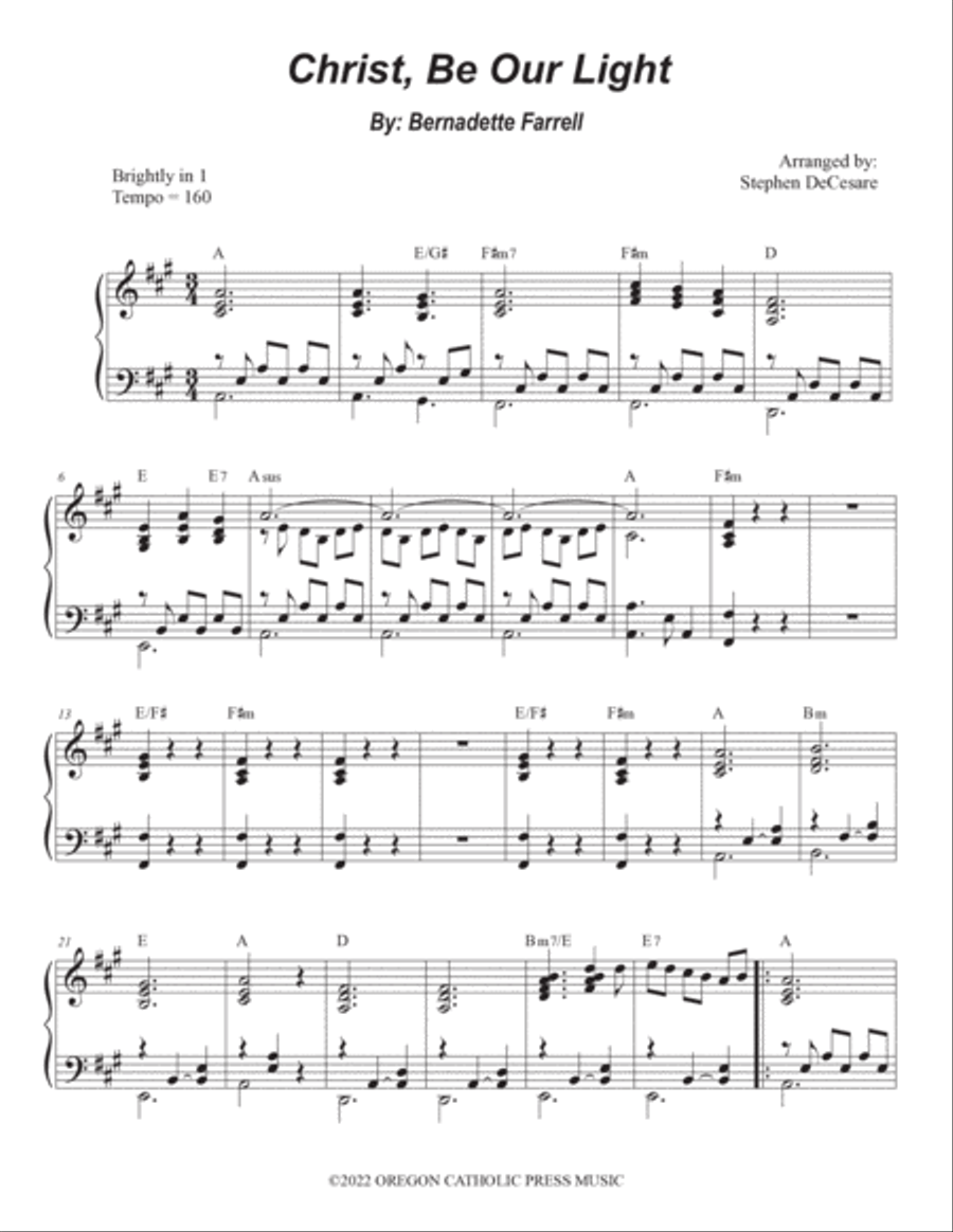 Christ, Be Our Light Piano scores gallery preview page 6