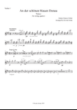 Blue Danube Waltz for String Quartet, A4 print and iPad layout