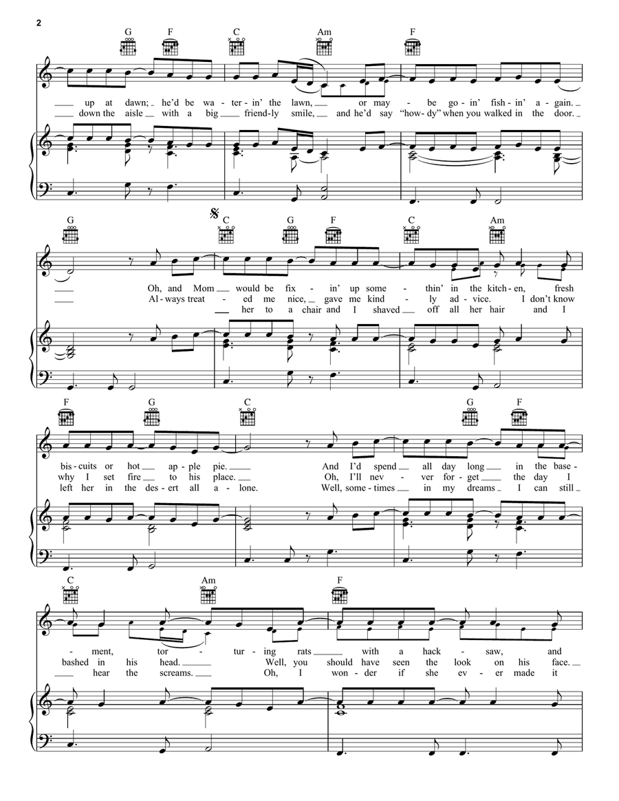 Good Old Days Good Old Days Piano, Vocal, Guitar scores gallery preview page 2