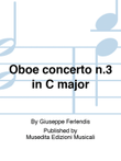 Oboe concerto n.3 in C major