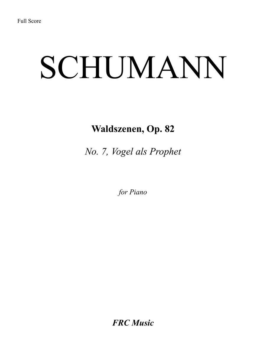 Schumann: Waldszenen, Op. 82 - No. 7, Vogel als Prophet (as played by Víkingur Ólafsson) Piano Method scores gallery preview page 2