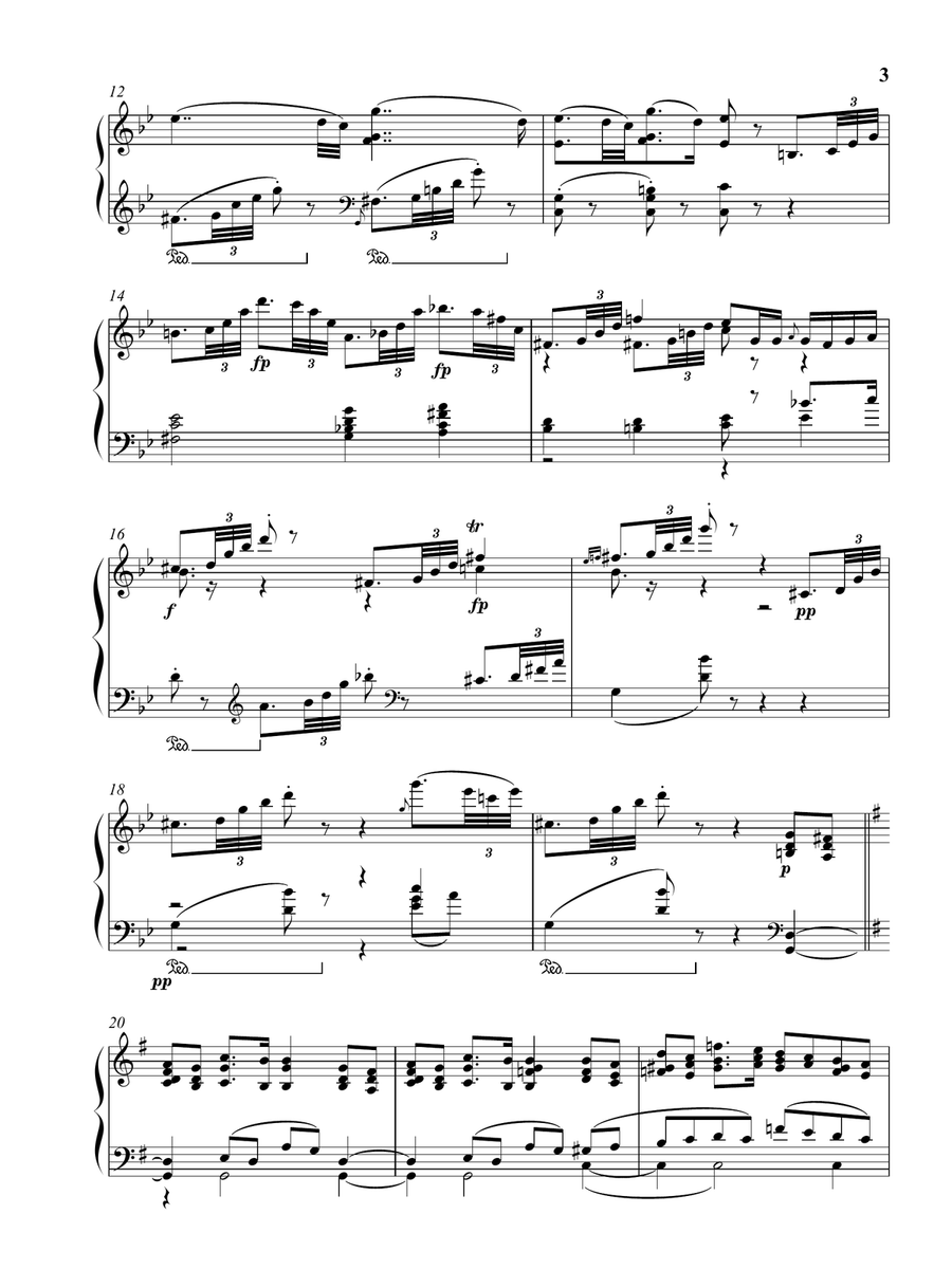 Schumann: Waldszenen, Op. 82 - No. 7, Vogel als Prophet (as played by Víkingur Ólafsson) Piano Method scores gallery preview page 4