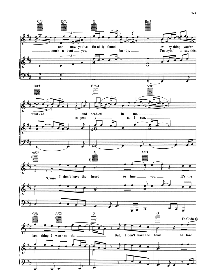 I Don't Have The Heart I Don't Have The Heart Piano, Vocal, Guitar scores gallery preview page 2