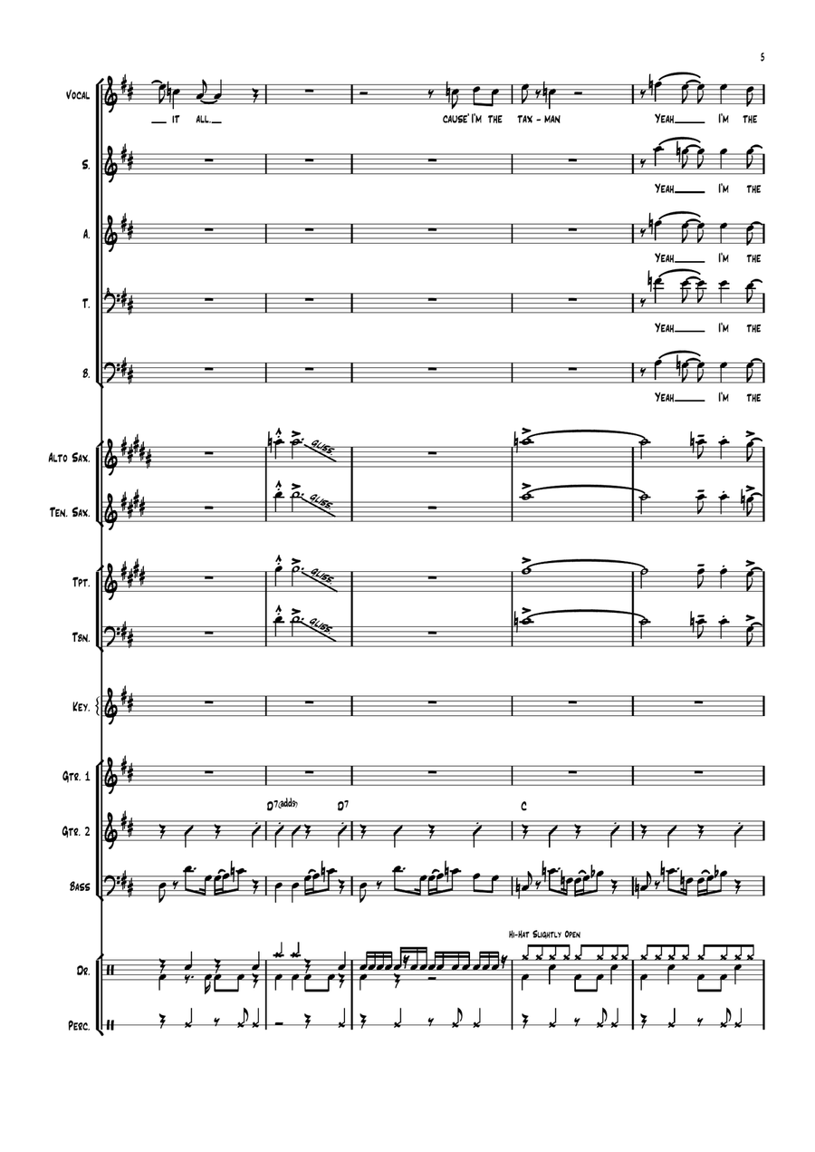 Taxman Large Ensemble scores gallery preview page 5