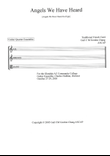 Angels We Have Heard - Guitar Ensemble