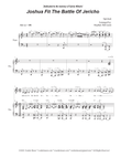 Joshua Fit The Battle Of Jericho (Unison choir - High Key)