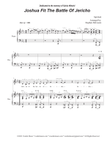Joshua Fit The Battle Of Jericho (Unison choir - Medium Key)