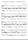 Chorale prelude 'Lobe den Herren, O meine Seele' (for organ)
