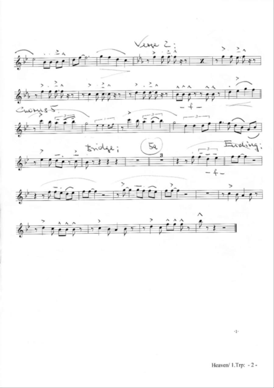 Heaven Must Be Missing An Angel Jazz Ensemble scores gallery preview page 2