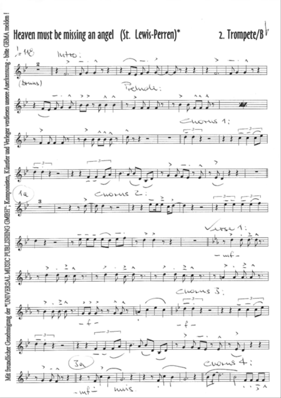 Heaven Must Be Missing An Angel Jazz Ensemble scores gallery preview page 3