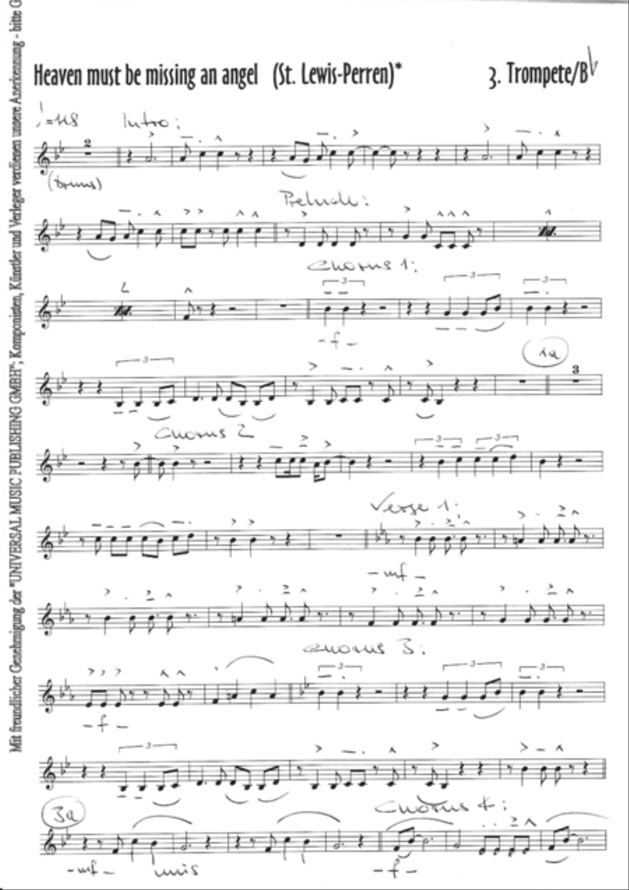 Heaven Must Be Missing An Angel Jazz Ensemble scores gallery preview page 5