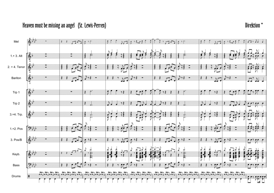 Heaven Must Be Missing An Angel Tenor Saxophone scores gallery preview page 1