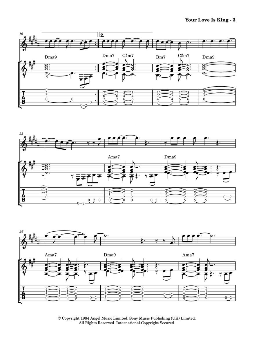 Your Love Is King Your Love Is King Tenor Saxophone scores gallery preview page 5