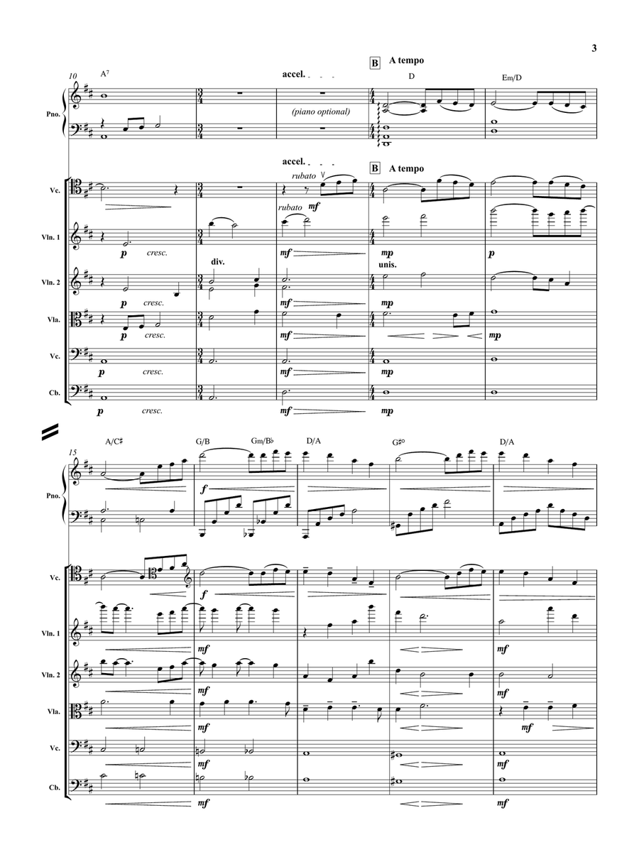 Playing Love - Score Only String Orchestra scores gallery preview page 4
