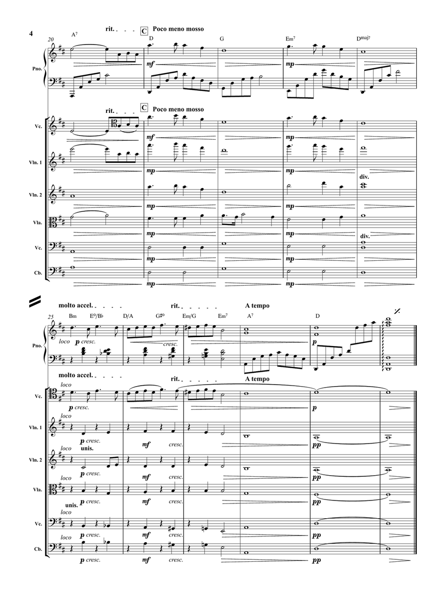 Playing Love - Score Only String Orchestra scores gallery preview page 5