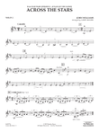 Across The Stars (from Star Wars: Attack of the Clones) (arr. Moore) - Violin 2