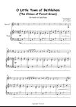 O Little Town of Bethlehem for Solo Horn in F and Piano mini preview