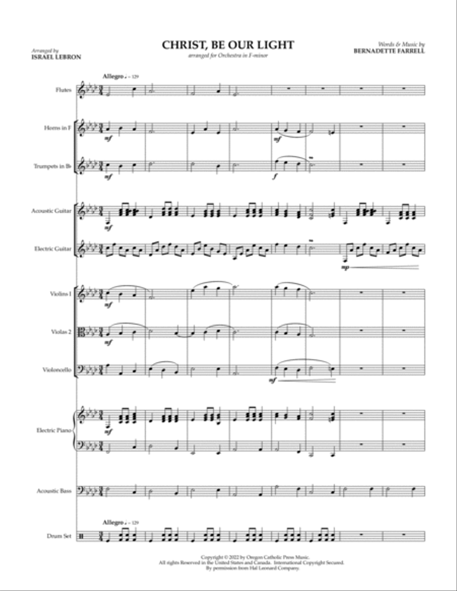 Christ, Be Our Light Chamber Orchestra scores gallery preview page 2