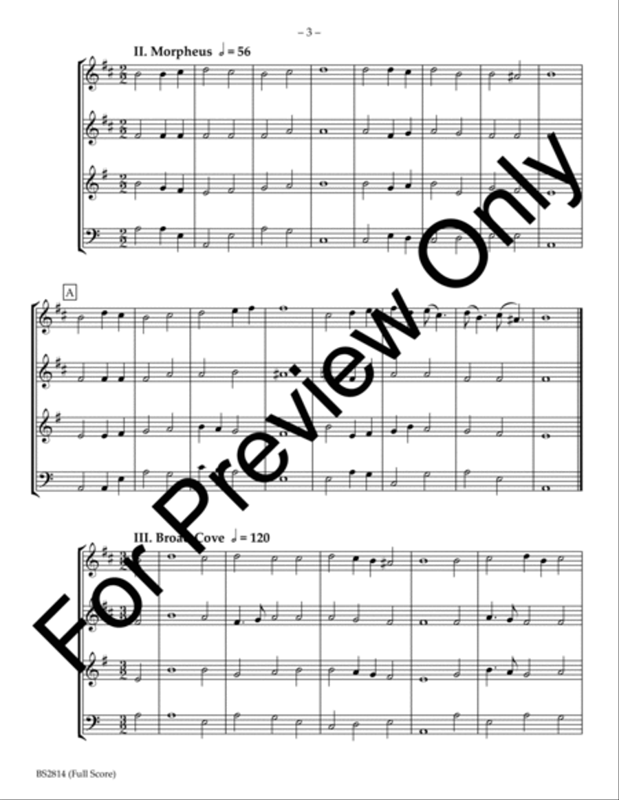 Billings Suite Chamber Music scores gallery preview page 3