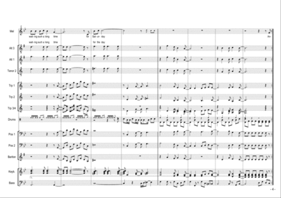 Saturday In The Park Tenor Saxophone scores gallery preview page 4