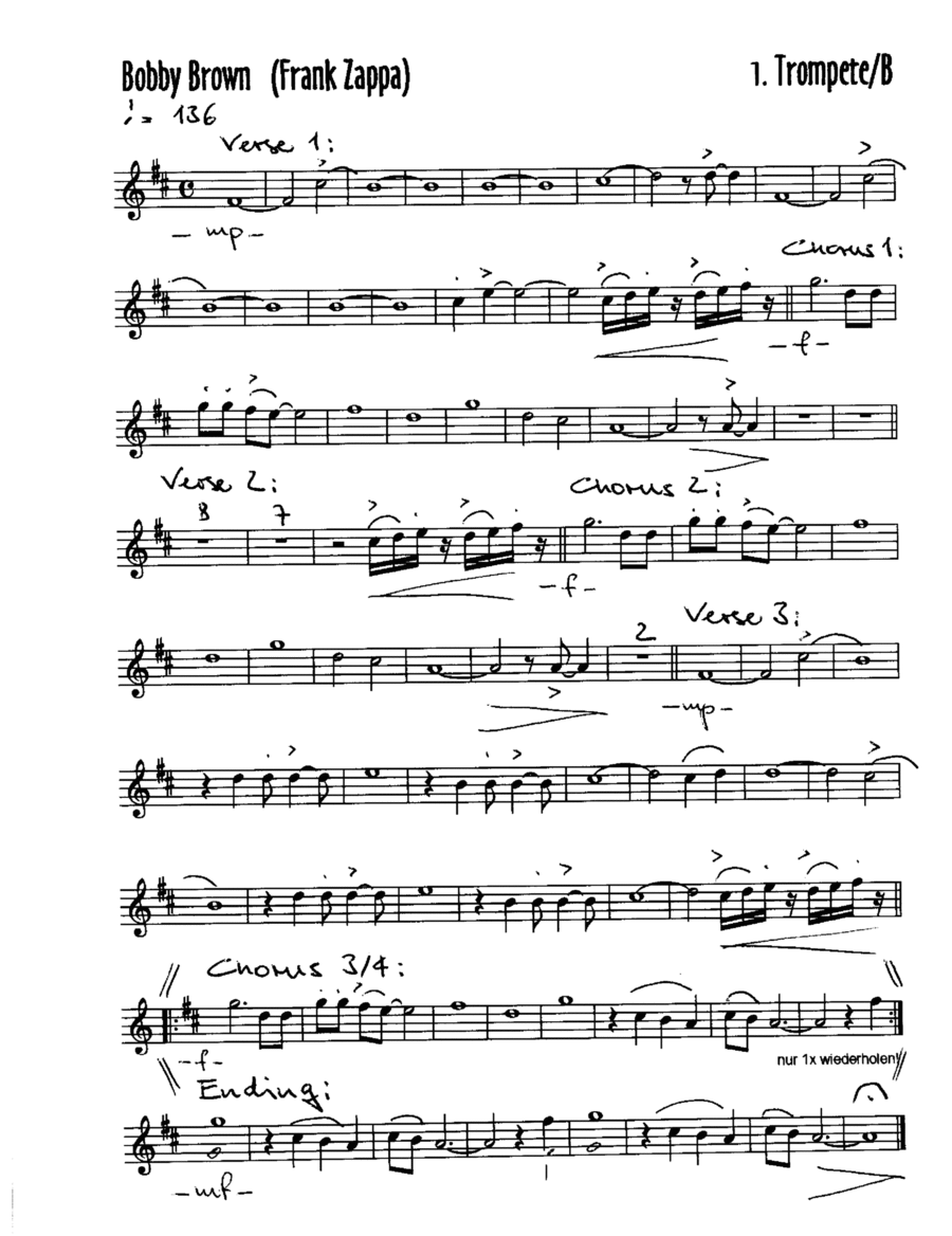 Bobby Brown Jazz Ensemble scores gallery preview page 1