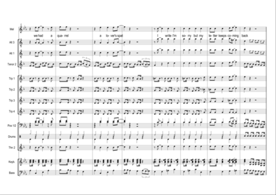 Return To Sender Tenor Saxophone scores gallery preview page 4