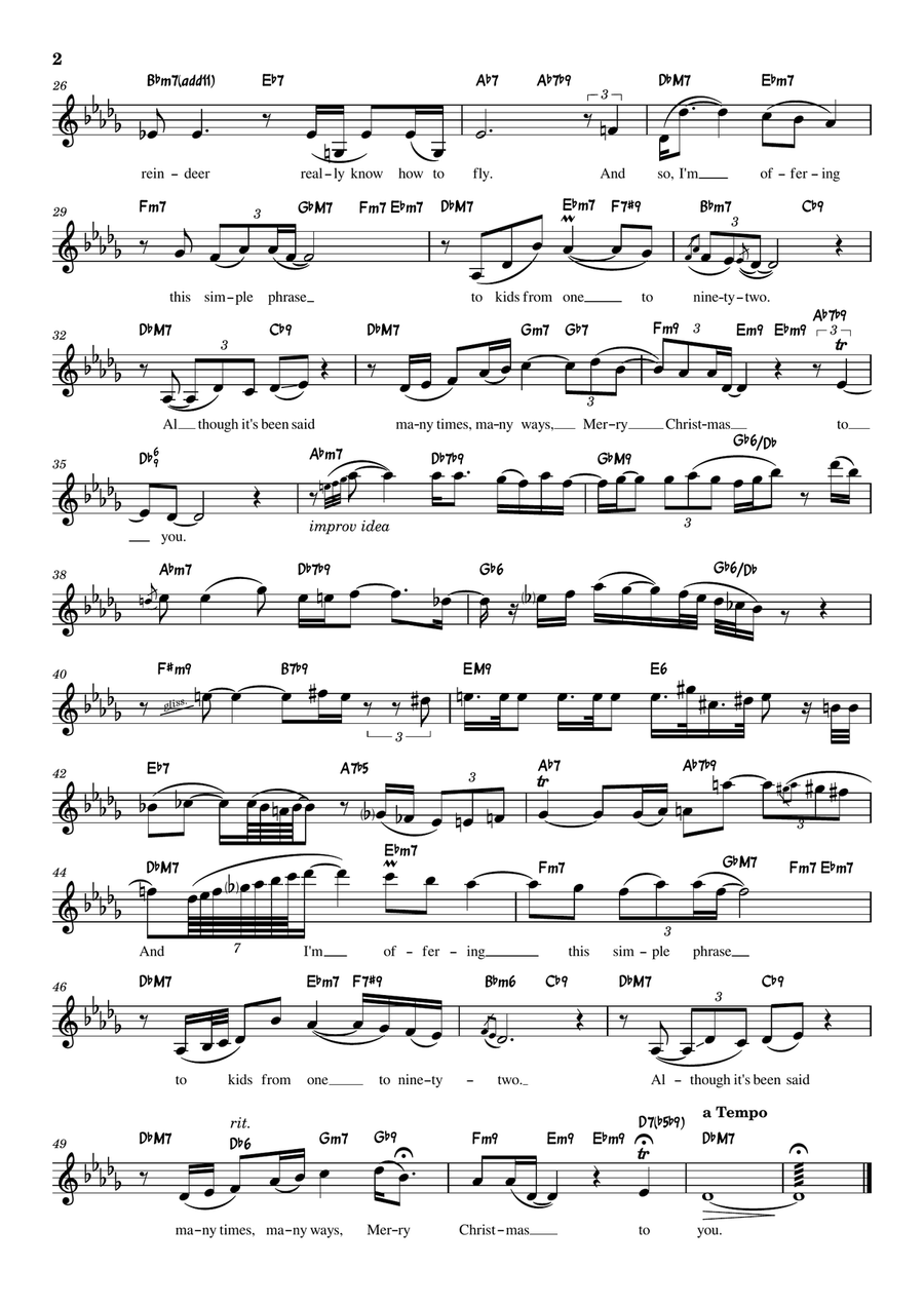 The Christmas Song (chestnuts Roasting On An Open Fire) Violin Solo scores gallery preview page 3