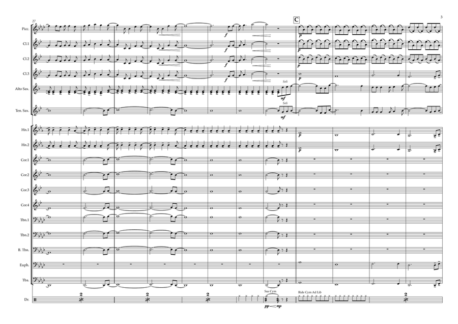Let It Go Marching Band scores gallery preview page 3