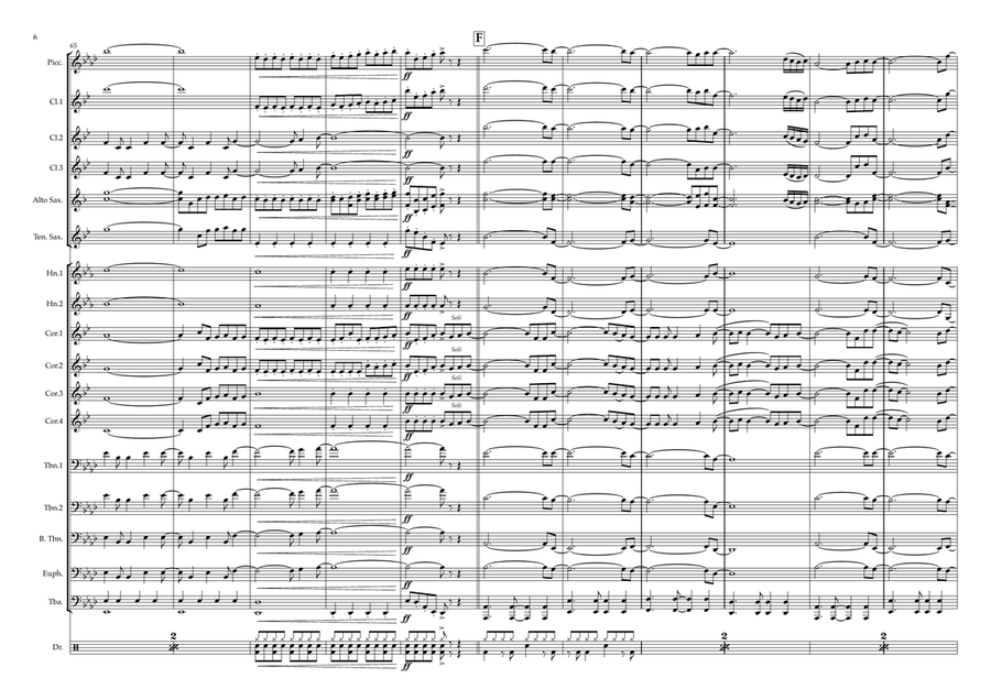 Let It Go Marching Band scores gallery preview page 6