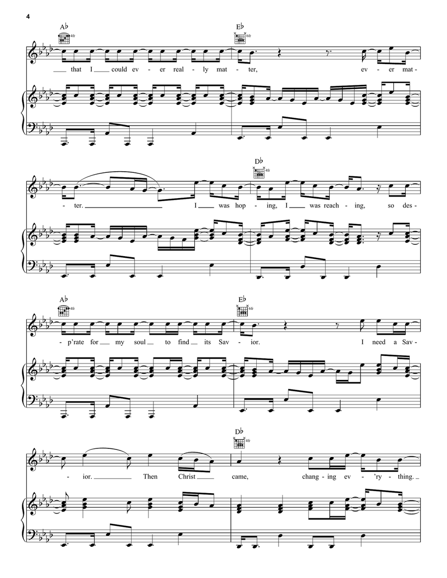 Then Christ Came Then Christ Came Piano, Vocal, Guitar scores gallery preview page 4