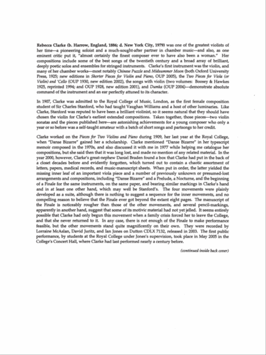 Three Pieces for Two Violins and Piano Violin scores gallery preview page 2