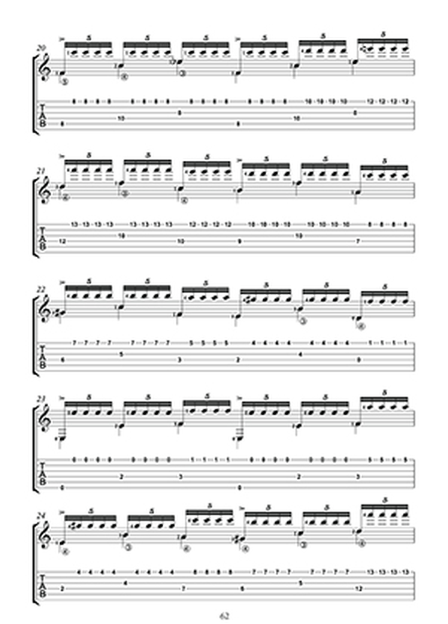 16 Modern Studies for Flamenco Guitar Classical Guitar scores gallery preview page 2