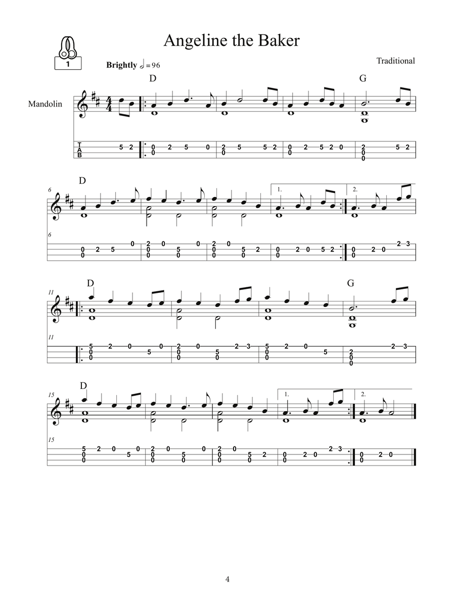 Mandolin Picking Tunes - Old-Time Gems Mandolin scores gallery preview page 5
