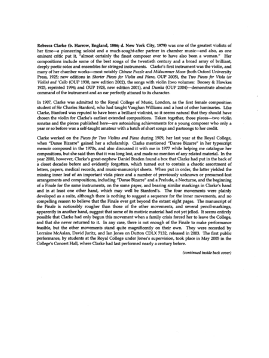 Three Pieces for Two Violins and Piano Violin scores gallery preview page 2