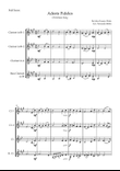 Adeste Fideles (Christmas Song) for Clarinet Quartet mini preview
