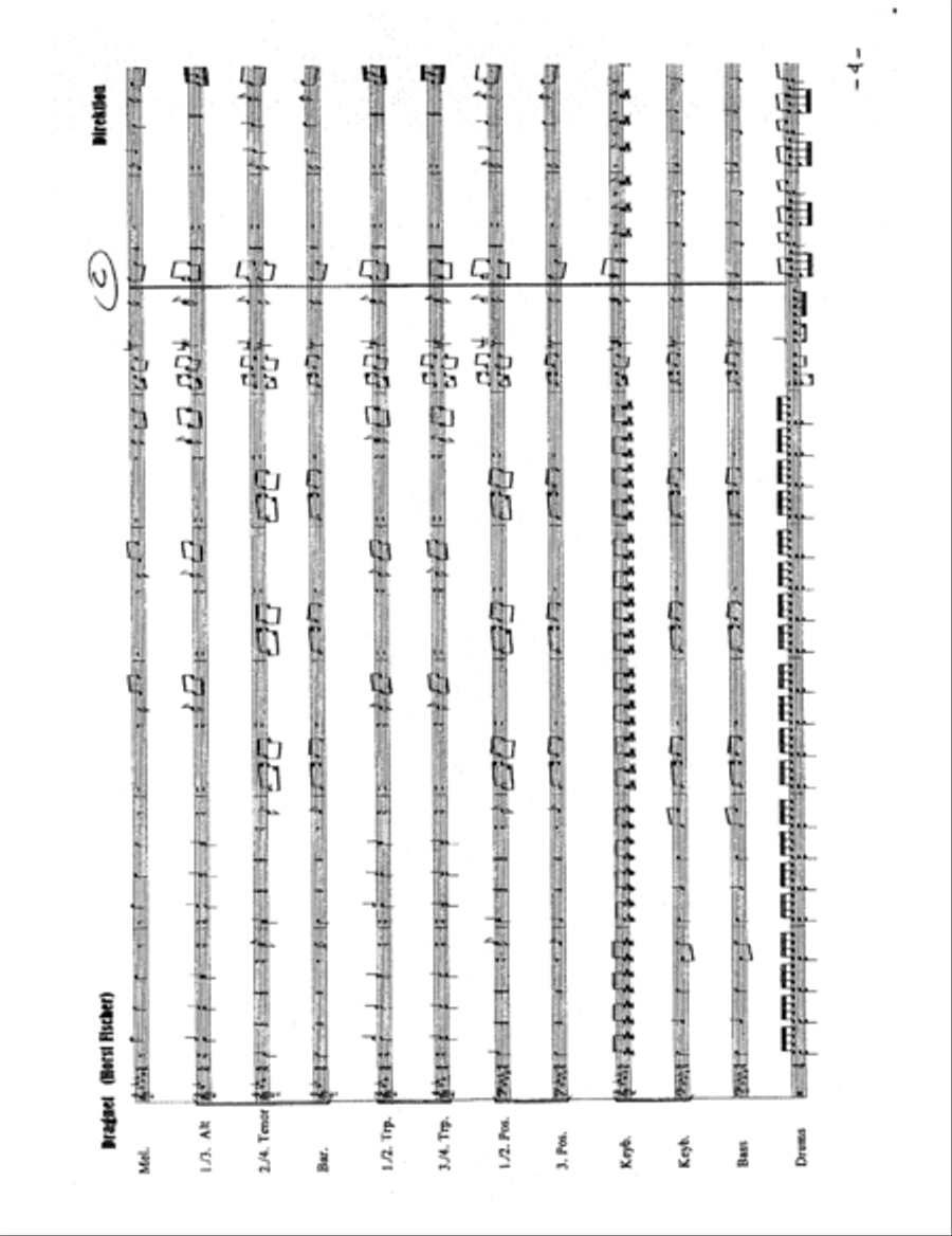 Dragnet Tenor Saxophone scores gallery preview page 4