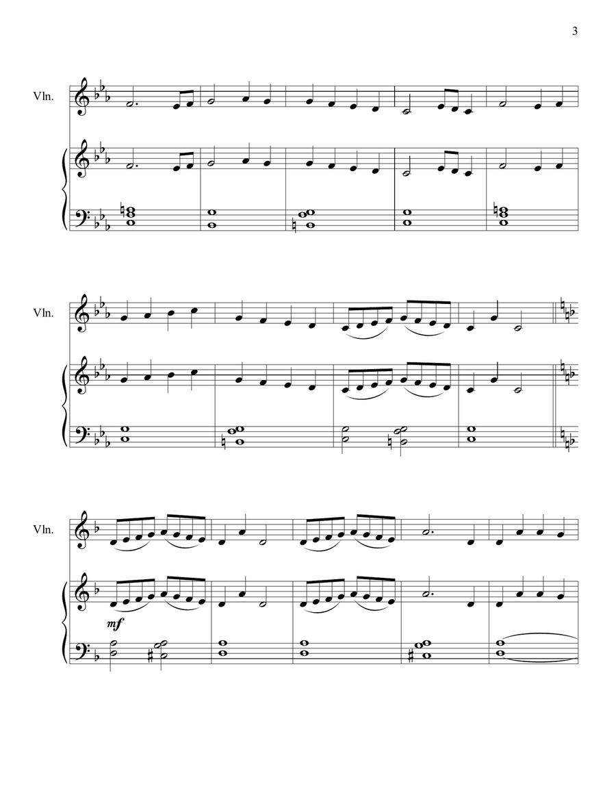 Christmas for Everyone: Piano and Violin Duets String Duet scores gallery preview page 3