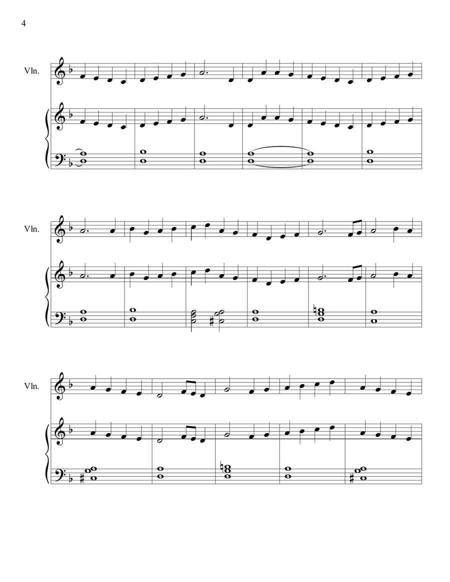 Christmas for Everyone: Piano and Violin Duets String Duet scores gallery preview page 4