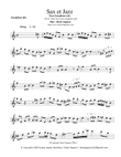 Sax et Jazz (Suite jazz pour saxophone seul)