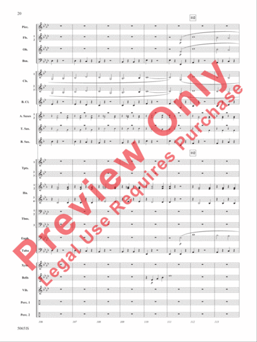 The Wild One! The Wild One! Concert Band scores gallery preview page 21