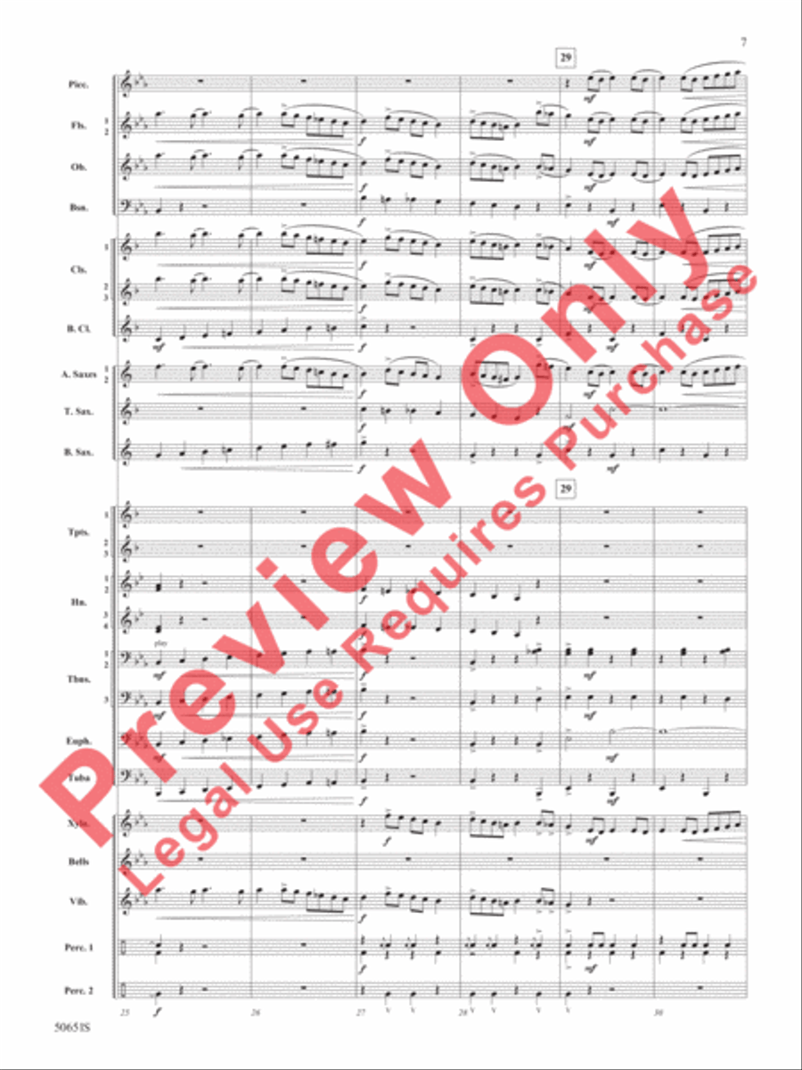 The Wild One! The Wild One! Concert Band scores gallery preview page 8