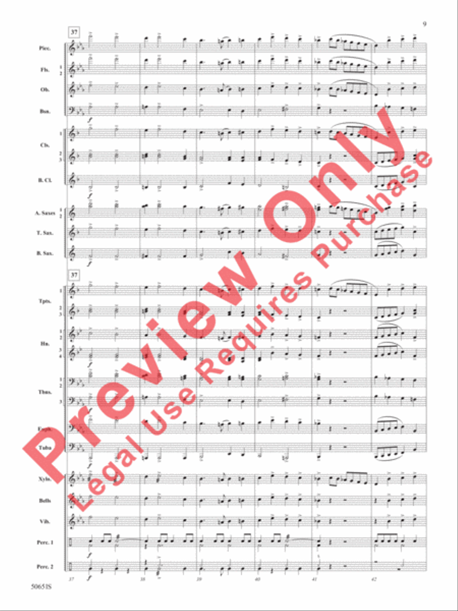 The Wild One! The Wild One! Concert Band scores gallery preview page 10