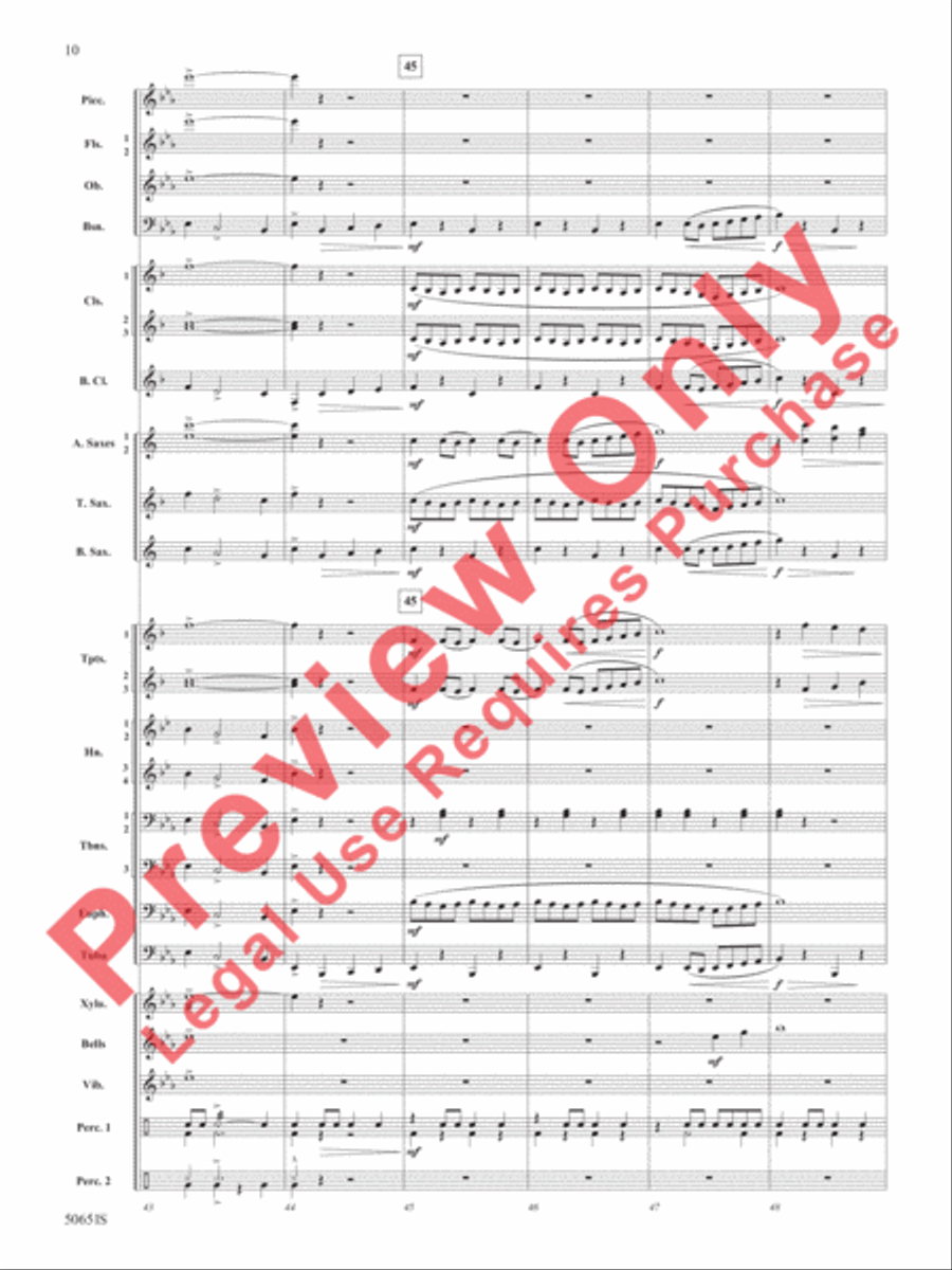 The Wild One! The Wild One! Concert Band scores gallery preview page 11