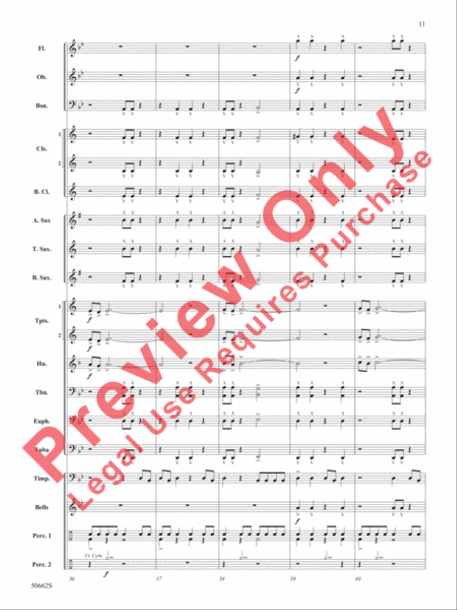 Clutch Clutch Concert Band scores gallery preview page 12