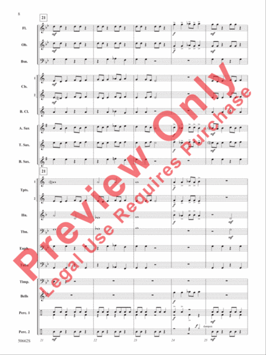 Clutch Clutch Concert Band scores gallery preview page 9