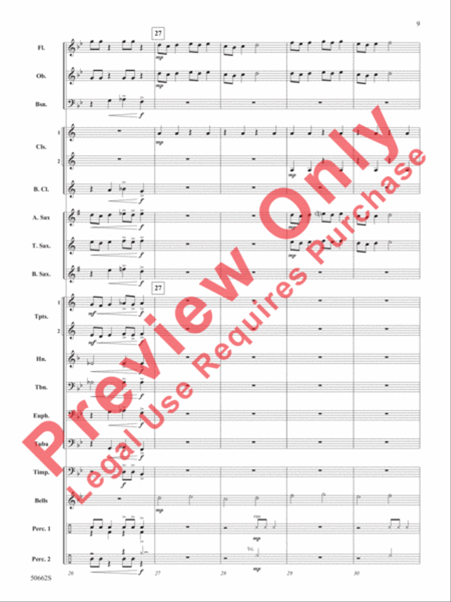 Clutch Clutch Concert Band scores gallery preview page 10