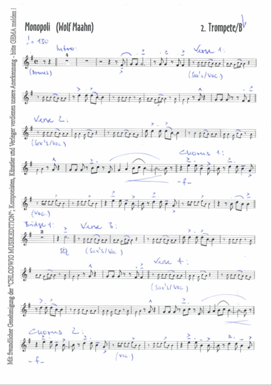 Monopoly Jazz Ensemble scores gallery preview page 3